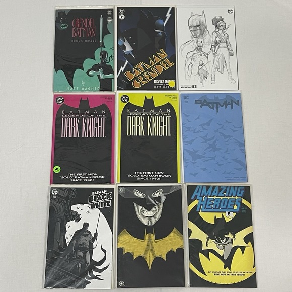 Other - Batman Comic Lot 9 DC Legends Dark Knight Black & White Grendel